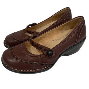 Softspots Brown Leather Mary Jane Comfort Shoes Women’s Size 8WW